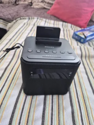 Radio Despertador Philips Negro