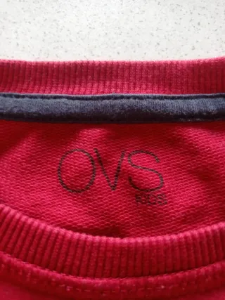 Felpa bambino OVS rossa SK8