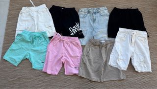 Lote 8 Pantalones Cortos Niño Pre-Adolescente