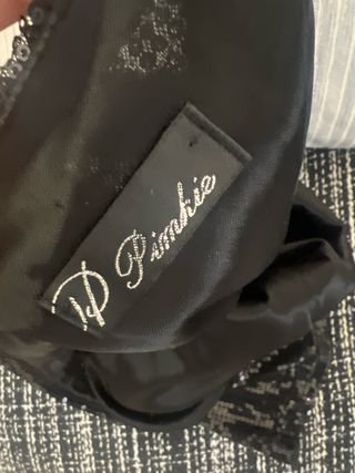 Top lentejuelas negro