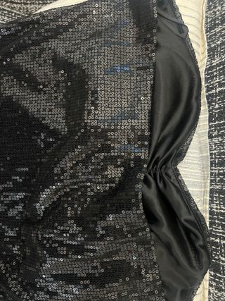 Top lentejuelas negro