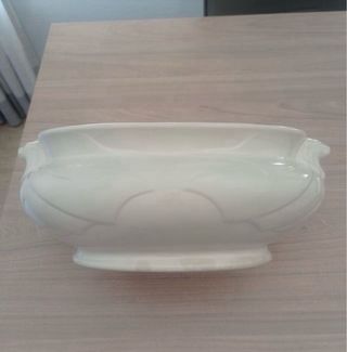 Cuenco de cerámica blanco