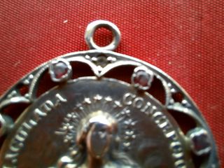 Medalla antigua plata 800 de Inmaculada Concepción