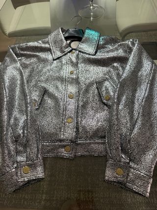 Cazadora Lola Casademunt Plata Sin Estrenar
