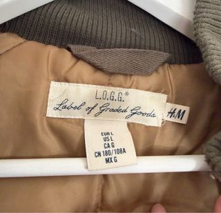 Parka H&M verde militar con capucha Talla M