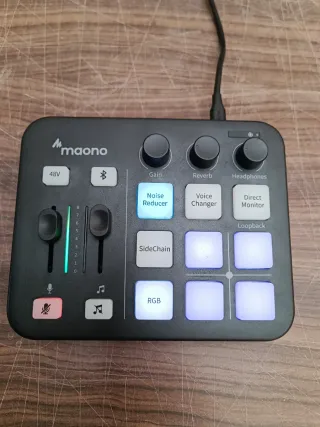 Maono Mezclador Audio Gaming Negro