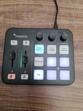 Maono Mezclador Audio Gaming Negro