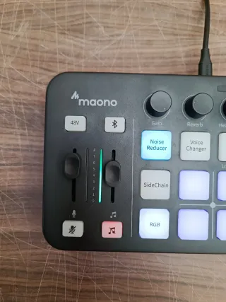 Maono Mezclador Audio Gaming Negro