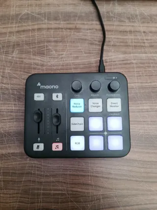 Maono Mezclador Audio Gaming Negro