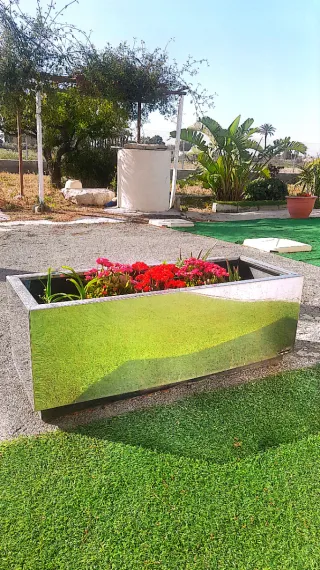 Jardinera Acero Inoxidable Terraza (2uds)