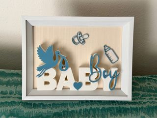 Quadretto Baby Boy Nascita Maschio