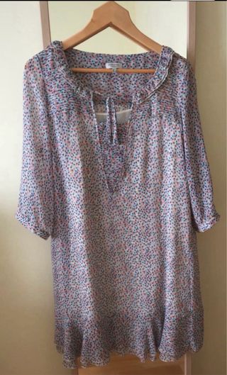 Vestido Premamá Cortefiel gasa estampado Talla L