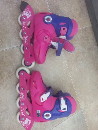 Patines en línea Oxelo rosas y morados