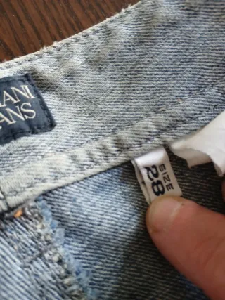 Pantalón vaquero mujer Armani Jeans azul