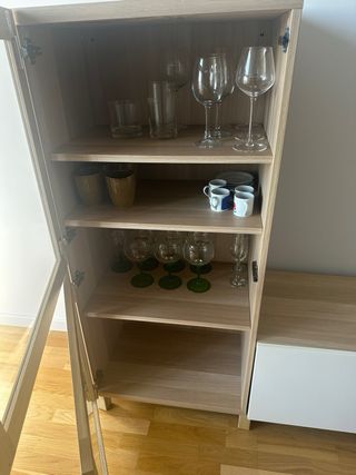 Mueble TV 2,40m con Vitrina