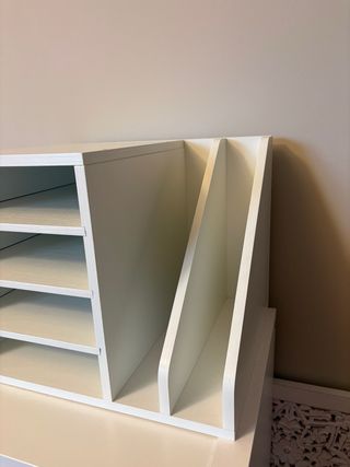 Organizador de escritorio blanco