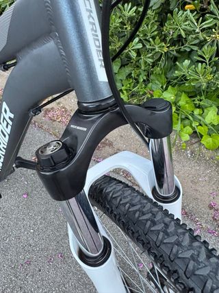 Bicicleta MTB Rockrider ST120 Gris/Naranja