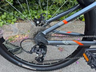 Bicicleta MTB Rockrider ST120 Gris/Naranja