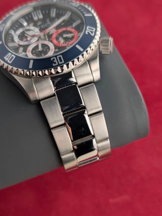 Orologio Guess Uomo Blu e Argento