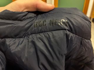 Abrigo acolchado con plumas Roc Neige azul Talla L