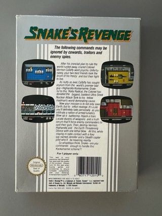 Konami Snake's Revenge NES