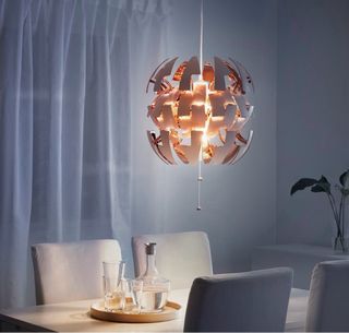 Lámpara de techo 35cm blanco/cobre