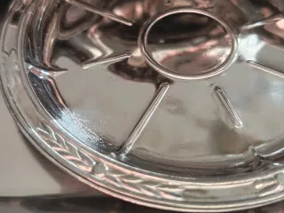 Vassoio e Sottobicchieri vintage Acciaio Inox