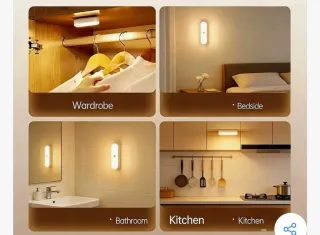 3 Luci LED da Notte con Sensore di Movimento 14x4,4x2