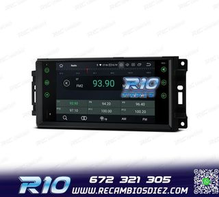 RADIO GPS ANDROID 13 PARA JEEP WRANGLER 07-12, GRAND CHEROKE