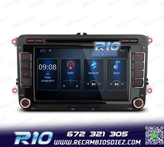 RADIO GPS ANDROID 13 PARA VOLKSWAGEN VW SEAT SKODA TOURAN 7"