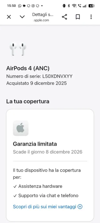AirPods  4 con cancellazione rumore