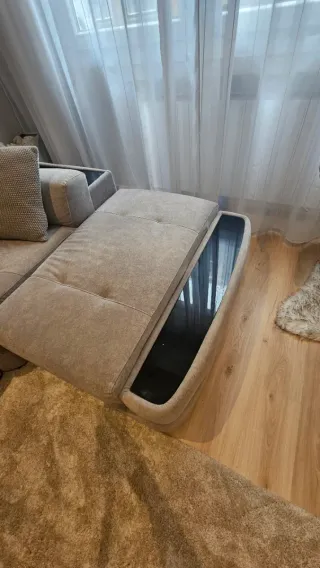 Sofá modular extra grande gris