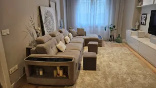 Sofá modular extra grande gris