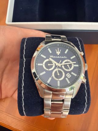 Reloj Maserati Negro y Plateado