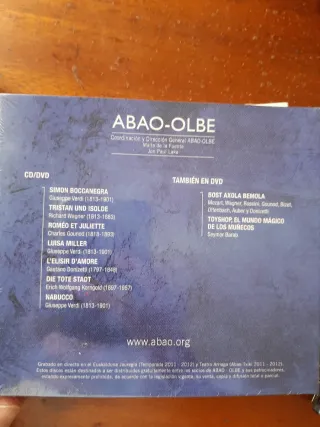CD -DVD Ópera ABAO-OLBE