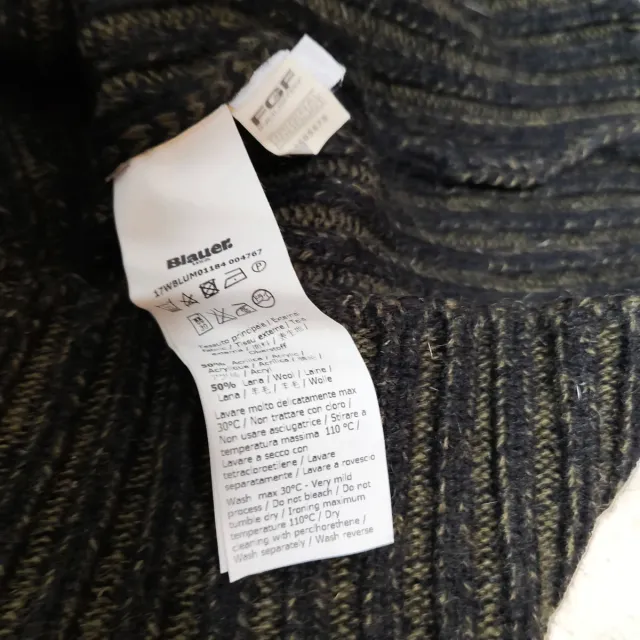Blauer USA Jersey Lana Hombre Negro/Verde