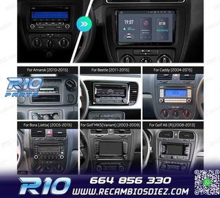 RADIO GPS ANDROID 11 PARA VOLKSWAGEN VW SEAT SKODA HEXA-CORE
