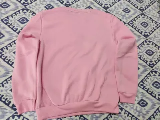 Sudadera sin capucha color rosa para hombre