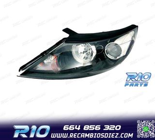 FARO IZQ PARA KIA SPORTAGE SL 10-13 FONDO NEGRO