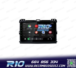 RADIO GPS ANDROID 12 PARA TOYOTA LAND CRUISER 02-09