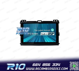 RADIO GPS ANDROID 12 PARA TOYOTA LAND CRUISER 02-09