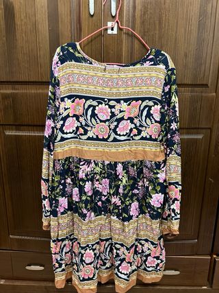 Vestido estampado floral talla única