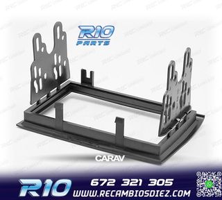 MARCO NEGRO RADIO 2-DIN PARA CITROEN JUMPER PEUGEOT BOXER FI