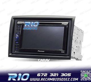 MARCO NEGRO RADIO 2-DIN PARA CITROEN JUMPER PEUGEOT BOXER FI