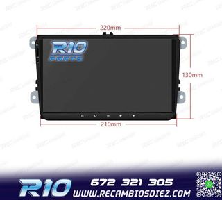 RADIO GPS ANDROID 14 PARA VOLKSWAGEN VW SEAT SKODA LCD TACTI