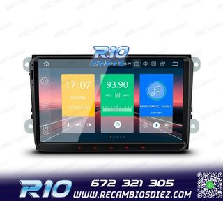 RADIO GPS ANDROID 14 PARA VOLKSWAGEN VW SEAT SKODA LCD TACTI
