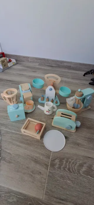 Pack de juguetes de madera cocina