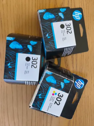 Cartuchos HP 302 Negro y Tricolor