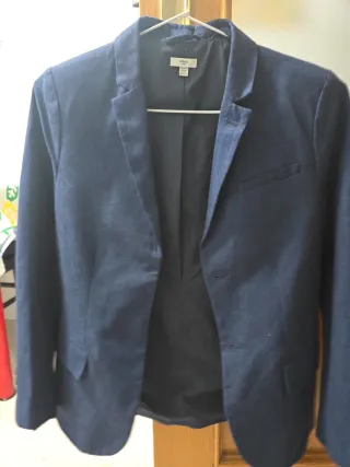 Americana niño azul