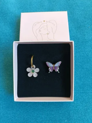 Pendientes "Alessa -Taro". Sin usar